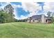Spacious backyard with lush green grass and wooded perimeter at 2106 Lacroix Way, Conyers, GA 30094