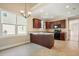 Bright kitchen with an eat-in area, ample counter space, and modern appliances under a chandelier at 3606 High Battery Nw Blf, Acworth, GA 30101
