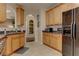 Modern kitchen with stainless steel appliances and ample cabinetry at 283 Brownstone Cir, Marietta, GA 30008