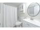 Modern bathroom with shower, toilet, and vanity at 2125 Jessica Way, Lithonia, GA 30058