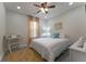 Well-lit bedroom with a full bed and ceiling fan at 2125 Jessica Way, Lithonia, GA 30058