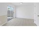 Dining room with tile flooring and access to the backyard at 5728 Rock Shoals Way, Atlanta, GA 30349