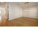 Simple dining room with hardwood floors and chandelier at 210 Idylwilde Way, Canton, GA 30115