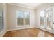 Sunlit office with hardwood floors and access to a deck at 210 Idylwilde Way, Canton, GA 30115