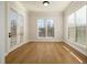 Bright office space featuring hardwood floors and french doors at 210 Idylwilde Way, Canton, GA 30115