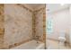 Bathroom with a shower/tub combo and tile surround at 2911 Bentwood Dr, Marietta, GA 30062