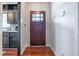 Home entry with hardwood floors and a wooden door at 1863 Derrill Dr, Decatur, GA 30032