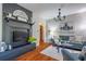 Living room featuring a fireplace and hardwood floors at 1863 Derrill Dr, Decatur, GA 30032