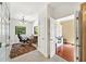 Home office with built-in shelving and hardwood floors at 2865 Lenox Ne Rd # 208, Atlanta, GA 30324