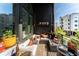 Private balcony with outdoor seating and modern decor at 462 Latta Ne St, Atlanta, GA 30308