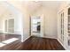 Dining room with dark hardwood floors and access to kitchen at 2933 Andrews Nw Dr, Atlanta, GA 30305