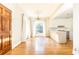 Elegant dining room with hardwood floors and chandelier at 2933 Andrews Nw Dr, Atlanta, GA 30305