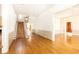 Bright foyer with hardwood floors, a grand staircase, and high ceilings at 2933 Andrews Nw Dr, Atlanta, GA 30305