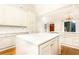 Spacious kitchen with marble island and hardwood floors at 2933 Andrews Nw Dr, Atlanta, GA 30305