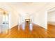 Spacious living room with hardwood floors and fireplace at 2933 Andrews Nw Dr, Atlanta, GA 30305