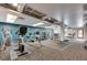 Community gym featuring modern equipment and a mirrored wall at 878 Peachtree Ne St # 535, Atlanta, GA 30309