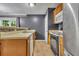 Traditional kitchen features a stainless steel refrigerator and modern appliances at 4127 Conley Pond Ct, Decatur, GA 30034