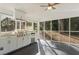 Screened porch with an outdoor kitchen and built-in grill at 2690 Williamsburg Dr, Decatur, GA 30034