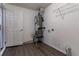 Laundry area with water heater and shelving at 1832 Vauxhall Dr, Lithonia, GA 30058