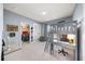 bedroom with built-in loft bed, desk, and closet at 925 Upper Hembree Rd, Roswell, GA 30076