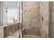 Large tiled shower with built-in seat at 1968 Perry Nw Blvd, Atlanta, GA 30318