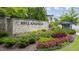 Hillandale community entrance features a stone sign and manicured landscaping at 3065 Barnes Mill Ct, Roswell, GA 30075