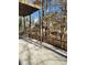 Wooden deck with sunburst railing provides scenic wooded views at 700 Somerset Vale Dr, Lawrenceville, GA 30044
