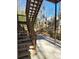 Wooden stairs leading from deck down to patio area at 700 Somerset Vale Dr, Lawrenceville, GA 30044