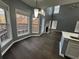 Bright dining area with bay window and hardwood floors at 700 Somerset Vale Dr, Lawrenceville, GA 30044