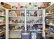 Spacious pantry with ample shelving, offering plenty of storage for groceries and household items at 3950 Stanford Dr, Cumming, GA 30041