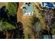 Aerial view of house and backyard at 8404 Majors Rd, Cumming, GA 30041