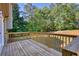 Spacious deck overlooks private backyard with mature trees at 520 Mountainview Dr, Covington, GA 30016