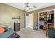 Charming bedroom with twin bed and plenty of closet space at 718 Creek Nw Trl, Kennesaw, GA 30144