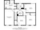 Upper floor plan with square footage of each room at 718 Creek Nw Trl, Kennesaw, GA 30144