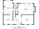 Main floor plan with square footage of each room at 718 Creek Nw Trl, Kennesaw, GA 30144