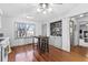 Modern kitchen with stainless steel appliances and light gray cabinets at 718 Creek Nw Trl, Kennesaw, GA 30144