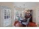 Kitchen breakfast nook with hardwood floors and built in hutch at 437 Cherry Tree Ln, Marietta, GA 30066