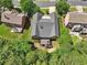 Aerial view of house and backyard at 630 Birnamwood Dr, Suwanee, GA 30024