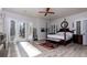 Main bedroom with king bed and access to deck at 1126 Wedgefield Dr, Marietta, GA 30064
