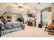 Youthful bedroom with sports theme, built-in desk, and ample storage at 4340 Garmon Nw Rd, Atlanta, GA 30327