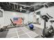Basement gym with exercise equipment and a punching bag at 4340 Garmon Nw Rd, Atlanta, GA 30327
