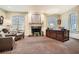 Spacious office with fireplace, large desk, and comfortable seating at 4340 Garmon Nw Rd, Atlanta, GA 30327