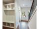 Built-in bench with cubbies, ideal for storage and organization at 2127 Nichols Ln, Decatur, GA 30032