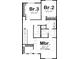 Second floor plan featuring a main bedroom with ensuite and two additional bedrooms at 2127 Nichols Ln, Decatur, GA 30032