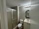 Clean bathroom with shower and vanity at 5464 Martins Crossing Rd, Stone Mountain, GA 30088