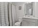 Clean bathroom with a shower/tub combo and vanity at 110 Cobalt Dr, Fayetteville, GA 30214