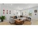 Light-filled living room featuring a sectional sofa and coffee table at 110 Cobalt Dr, Fayetteville, GA 30214