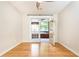 Hardwood floor bedroom with access to balcony at 273 12Th Ne St # 114, Atlanta, GA 30309