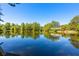 Serene lake view with reflection of trees at 558 Plainville Dr, Atlanta, GA 30331