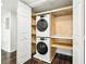 Stackable washer and dryer in a convenient closet at 2015 Huntingdon, Atlanta, GA 30350